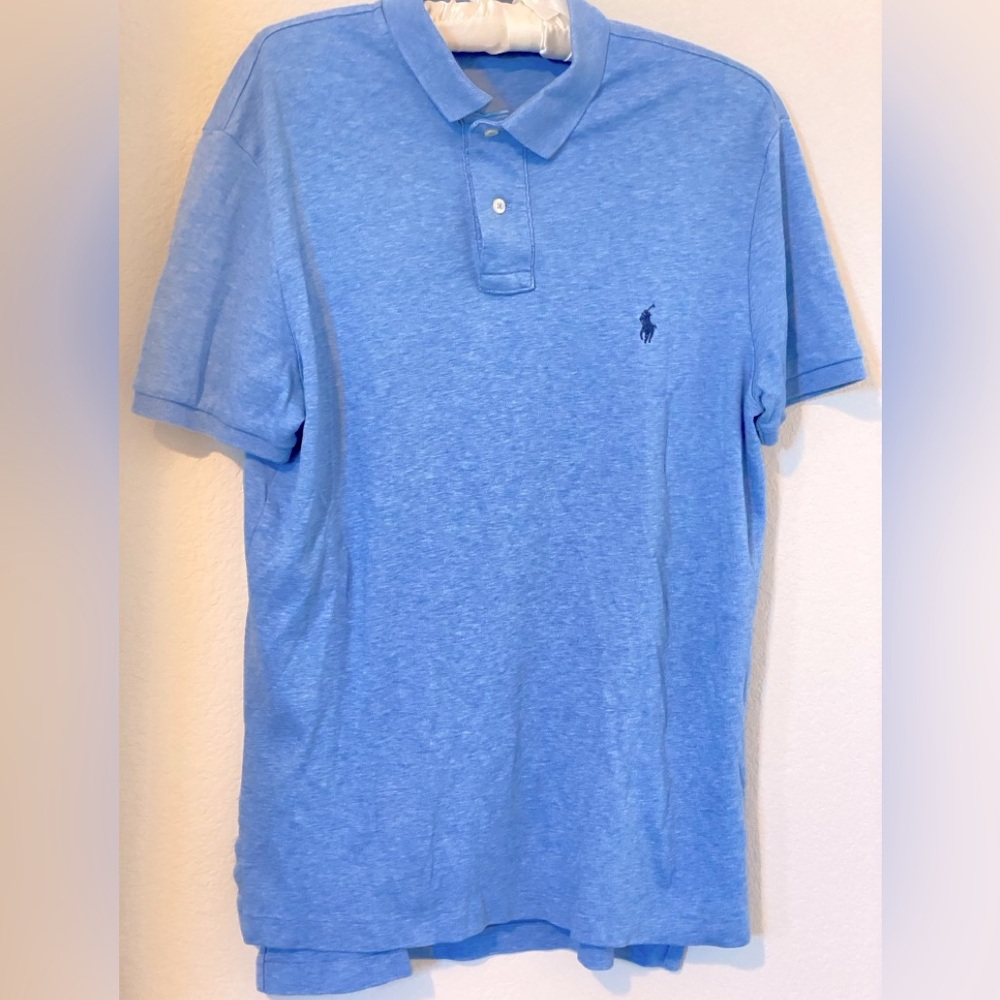 RALPH LAUREN Polo Shirt Men's Pima Soft Touch Short Sleeve Medium
